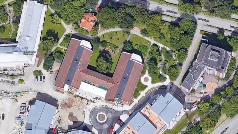 Vårdboendet Arkivet 5 i centrala Lund där Kvarnerup utfört elinstallation