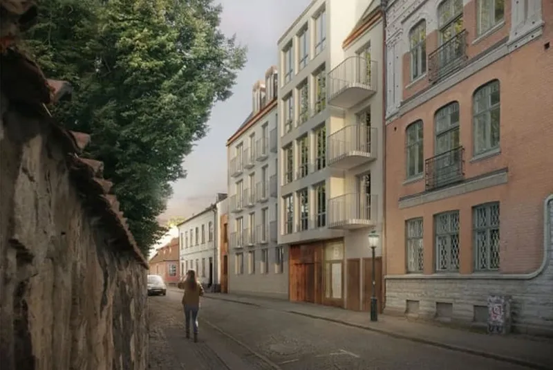 Bostadsrätter i kvarteret Sankt Mikael 16 i Lund där Kvarnerup projekterat och installerat el och tele